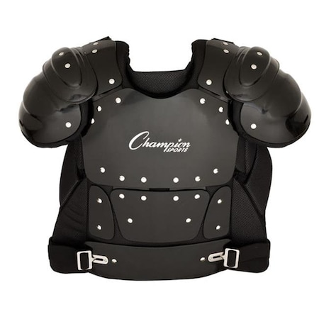 Champion Sports Champion Sports P210 15 in. Outside Plastic Shield Professional Umpire Chest Protector; Black P210
